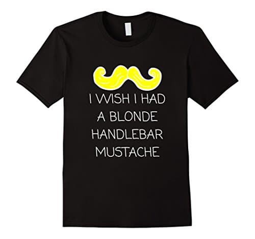 Blonde Handlebar Mustache T-Shirt