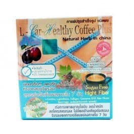 3 Boxes X L-carnitine Healthy Plus Instant Coffee Plus Diet Weight Loss (Instant Coffee with Collagen Fruit (Cacit-nea), Chromium and Fiber.