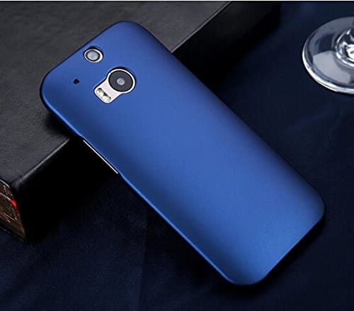 Noarks HTC One2 M8 Hard Color Back Case with Silky Smooth Feel Surface and Anti-Fingerprint (Blue)