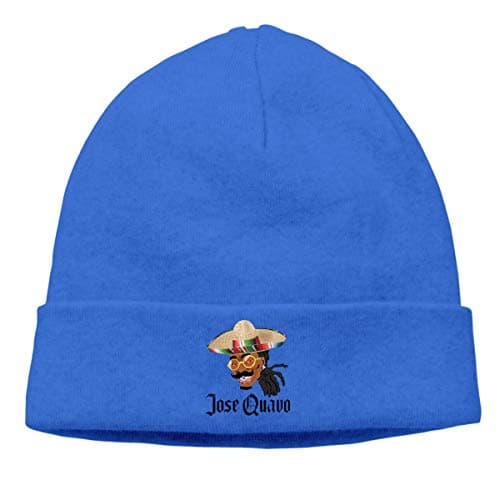 Women's Men's Knitted Hat Jose Quavo Cap Pullover Hat Deep Heather