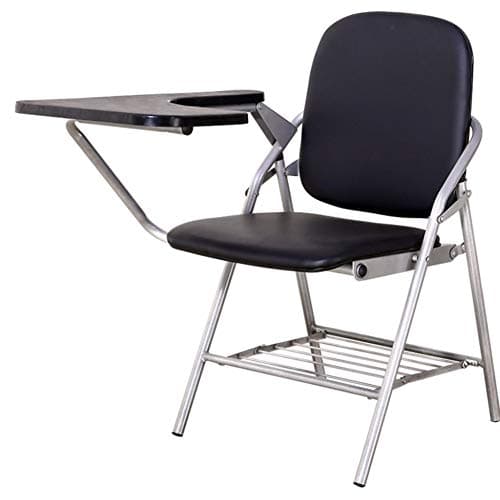 HOUMEL Foldable Office Chair, Foldable Desk Chairs With Writing Board Folding Meeting Training Chair, Comfortable And Durable, Suitable For Office, Home Task Chair