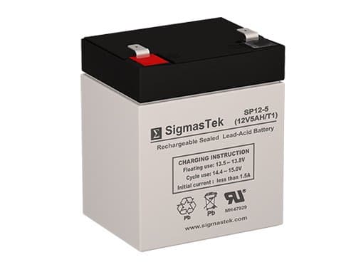 McKesson AcuDose-Rx Cabinet Replacement Battery - 12 Volt 5 AH F1 terminal By SigmasTek