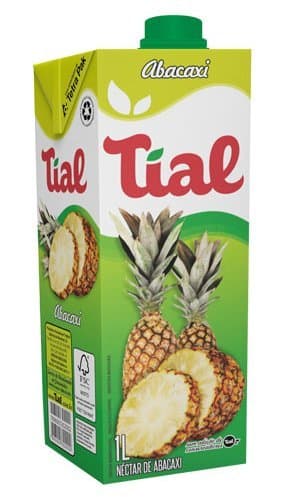 Tial - Nectar/Juice Pineapple - 33.81 FL OZ (PACK OF 04) | Néctar/Suco de Abacaxi - 1Lt