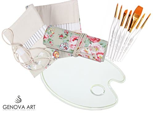 Art Brush Set with Brush Holder, Palette