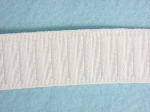 Wholesale Flat Woven Non Roll Elastic - White 1 1/4" 30yds
