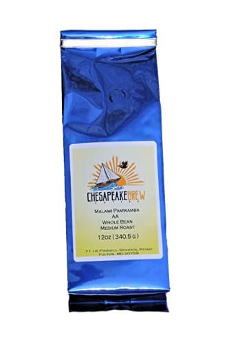 Chesapeake Brew Coffee Malawi Pamwamba AA Whole Bean Medium Roast Coffee 12 oz bag