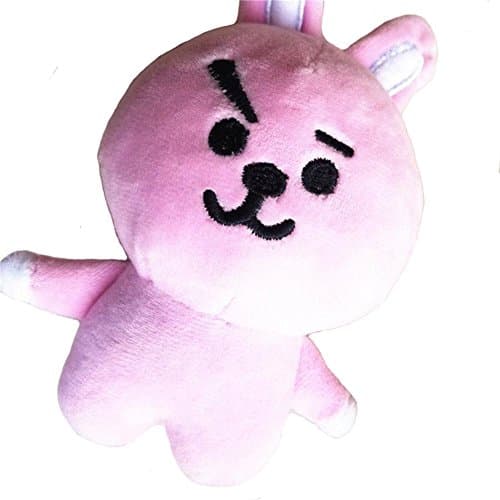 Kpop BTS BT21 Soft Plush Keychain Doll Key Ring CHIMMY COOKY MANG KOYA Stuff Toy (cooky)