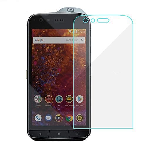 [2 Pack] CCDZ Clear Tempered Glass for CAT S61 Screen Protector Glass,Bubble-Free/Multi-Touch/Anti-Scratch Screen Protector Screen Protector for CAT S61 Transparent Tempered Film