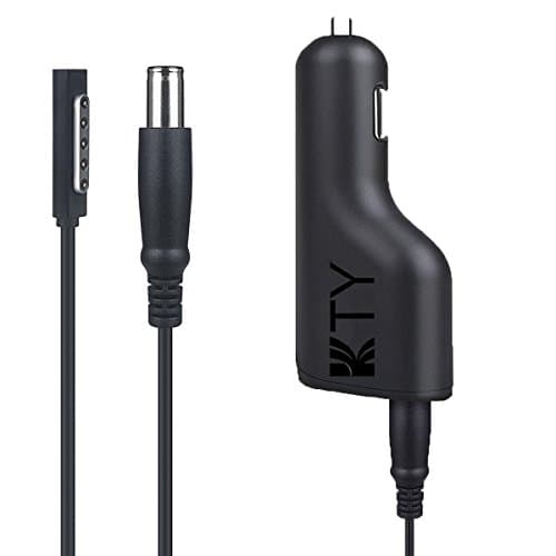 KTY Co. Ltd NEW 48W 12V 3.6A Surface Car Charger Power Supply Adapter for Microsoft Surface Pro 1 Pro 2 &amp; RT with 2.0 USB Port for Mobile Device,iPhone 7 7 Plus,6 6s,6s Plus,SE 5s