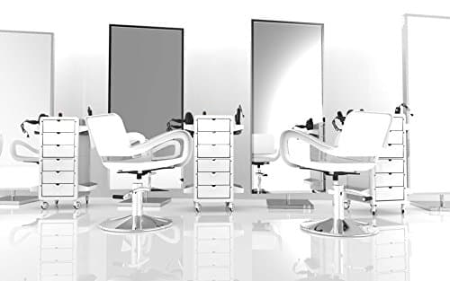 Set Styling chair and trolley white