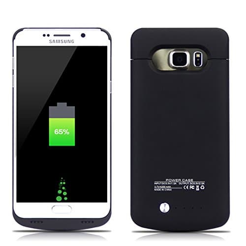 Samsung Galaxy Note 5 Battery Case, 5200mAh Rechargeable External Backup Charger Pack Slim Extended Portable Power Bank Extra Shockproof Protective Cover Shell Black