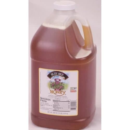 Honey Busy Bee Clover Plastic Handle Jug 4 Case 12 Pound