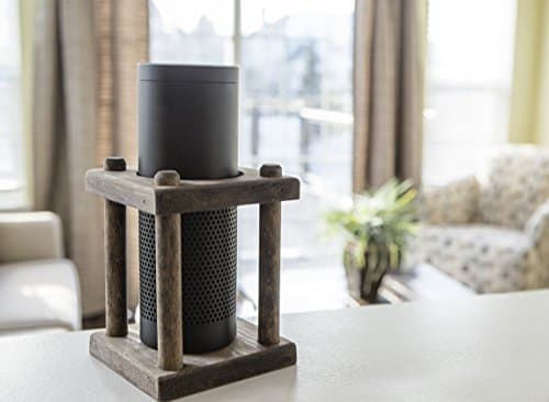 Wooden Echo Speaker Stand - Stabilize &amp; Protect Your Echo Speaker or UE Megaboom - Enhanced Strength Speaker Stand Mount