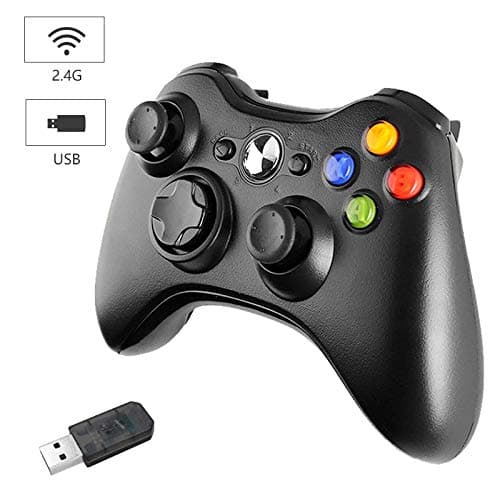 Cypin Xbox 360 Wireless Controller, 2.4GHz Xbox 360 Gamepad Joystick Wireless Controller for Xbox 360 Console and PC Windows 7/8/10