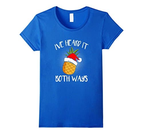 Womens I've Heard it Both Ways Pineapple Psych 2017 T-shirt XL Royal Blue