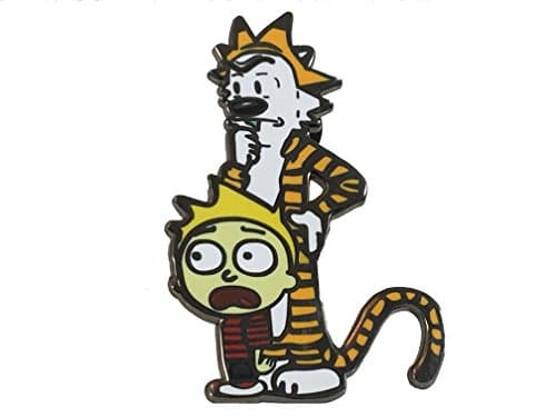 Corty and Hicks Mash-up enamel pin