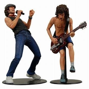 AC/DC Angus Young &amp; Brian Johnson 2PK Action Figure by Mamegyorai