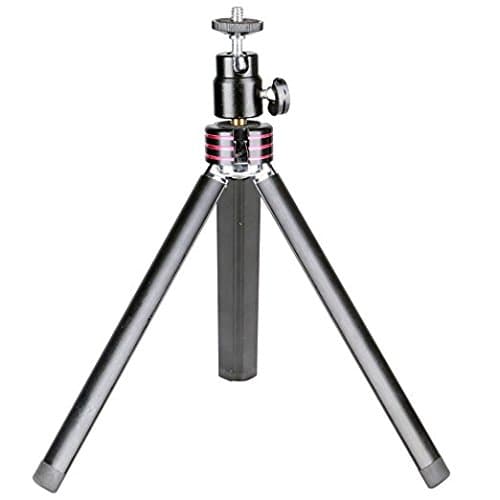 Sofoto Aluminum Pro Mini Camera Tripod Tabletop Tripod Desk Tripod Travel Portable Tripod Outdoor Tripod w/ Ball Head for DSLR, Digital Camera with Smartphone Holder and GoPro Mount MT-01