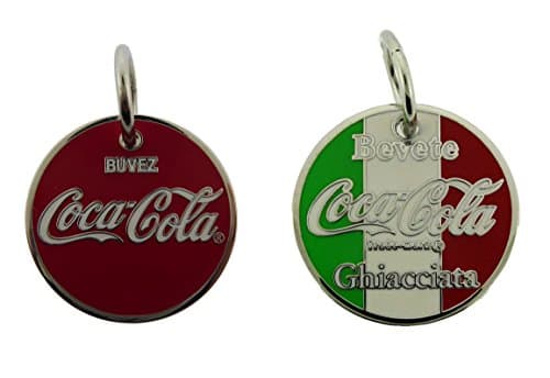 2 Pieces Coca Cola Key Ring Car New Key Chain US American Bottle Co Logo Metal