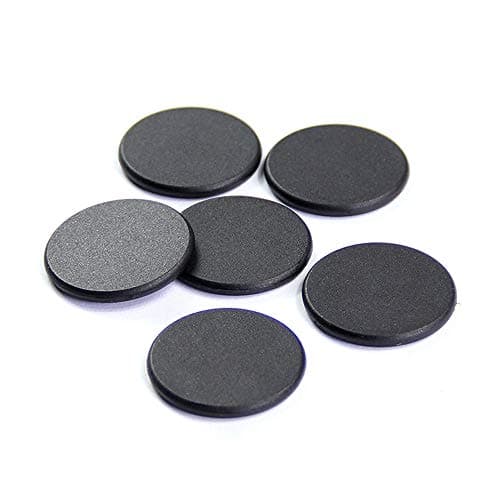 THONSEN 13.56MHz Programmable NFC Tags NTAG213 20MM Round PPS RFID Laundry Tag (Black, Pack of 10)