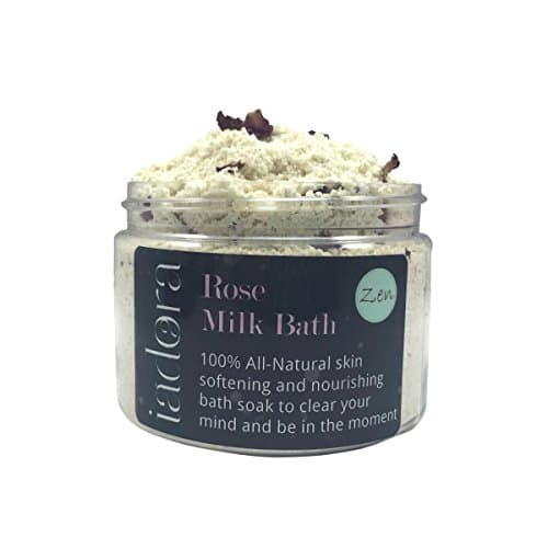 Rose Bath Milk Bath Soak – Rose and Pink Grapefruit Aromatherapy Meditation ~ Ultra-creamy, Nourishing, Skin Moisturizing Milk Bath Powder ~ Made From Fresh Real Ingredients