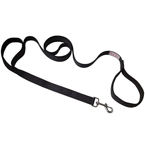 2 Handles Dog Leash 6ft Extra Long Traffic Padded Handle Dual Handles Lead Heavy Duty for Medium Large Dogs, Control Safety Training, Protect Dog in Traffic
