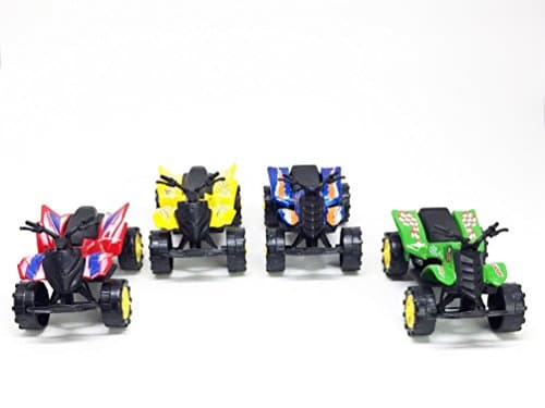 ATV Four Wheeler Toy Set / Cake Toppers Bundle