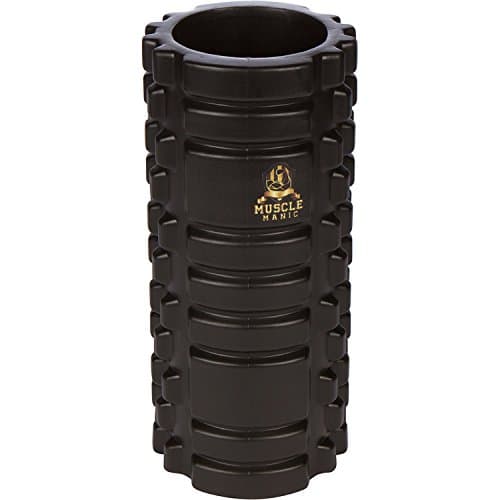 Massage Foam Roller, 13" x 5" ~ High Density EVA and Textured Surface for Trigger Point Massage, Myofascial Release &amp; Physical Therapy ~ Ideal for Weightlifting, Crossfit, Yoga &amp; More by Muscle Manic