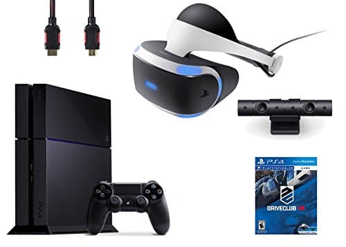 PlayStation VR Bundle 4 Items:VR Headset,Playstation Camera,PlayStation 4,VR Game Disc:PSVR DriveClub