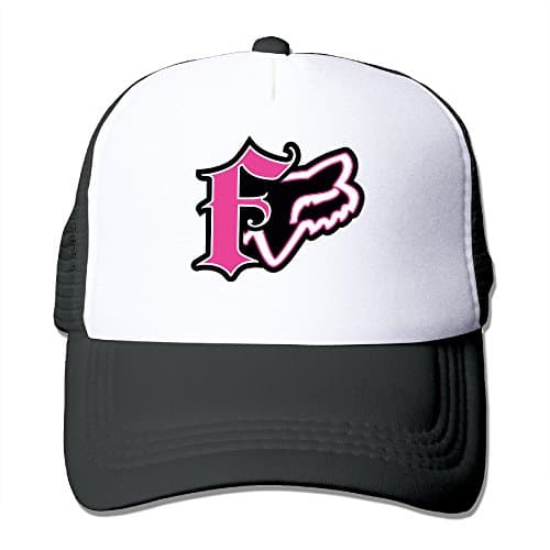 MYDT1 Fox Racing Logo Classic Mesh Back Trucker Cap Hat For Unisex