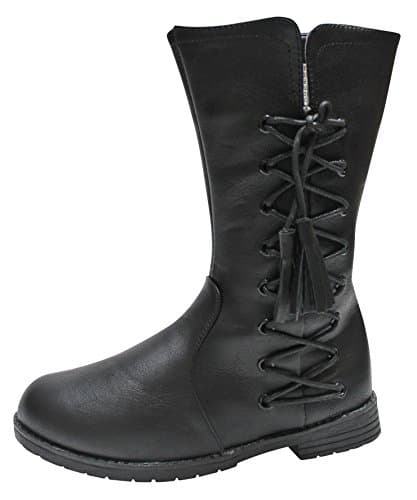 Spoiled Angel Boots (2, Black Lace-Up Boot)