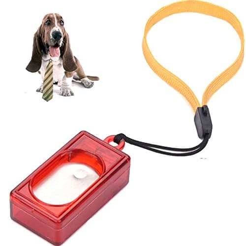 Martians 2 Pack Square Shape clicker with wrist band for Clicker training - click and train dog, cat, horse, pets