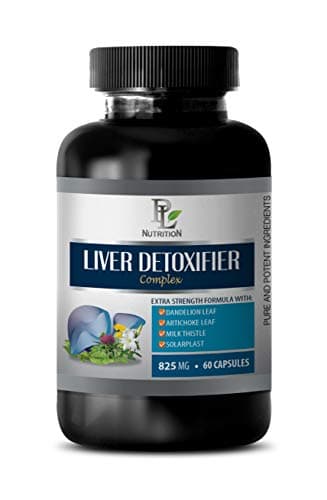 Liver Support Artichoke - Liver DETOXIFIER Complex 825MG - Extra Strength Formula - Milk Thistle Dandelion Artichoke - 1 Bottle 60 Capsules