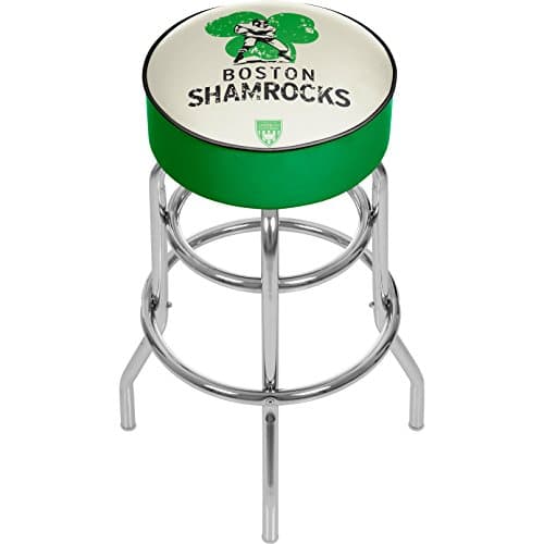 VAF Boston Shamrocks Padded Swivel Bar Stool