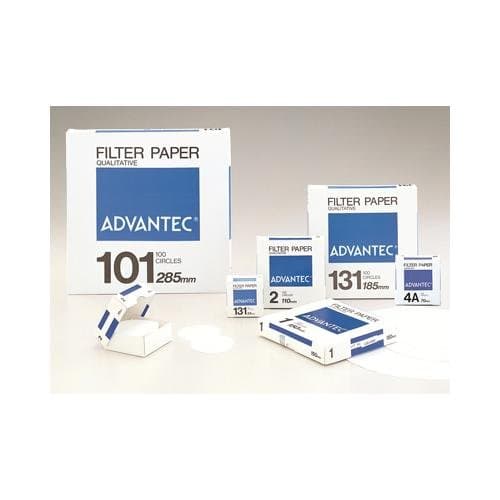 Advantec MFS N014.25CM Qualitative Filter Paper, No. 1, 0.20 mm Thickness, 42.5 mm Length, Cotton Linter Cellulose (Pack of 100)