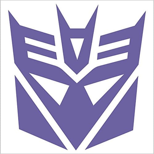 Transformers Decepticon Vinyl Decal Sticker , Lavandar