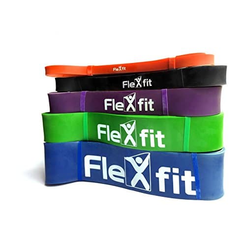 fleXfit Power Pull Up Assist Band, Powerlifting Bands Stretching Full-Body Functional Fitness Workouts Pull-Up Assist Bands, Premium Durable Latex(Single Band) – MoneyBack Guarantee