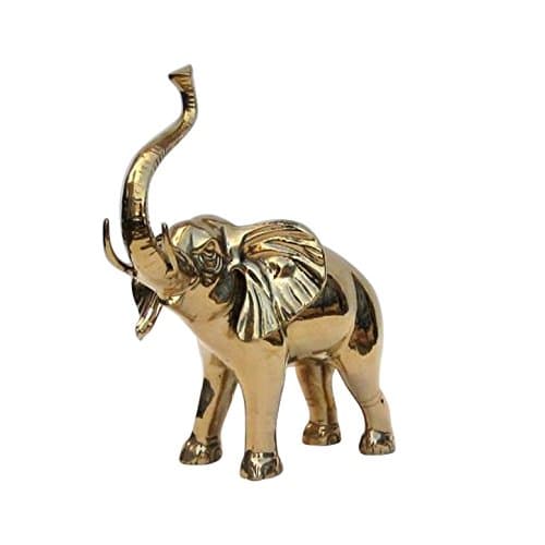 Nautical Decor Solid Brass Elephant Statue