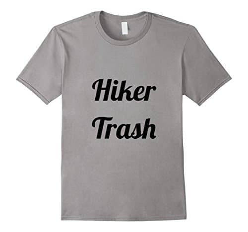 Mens Hiker Trash T-Shirt Medium Slate