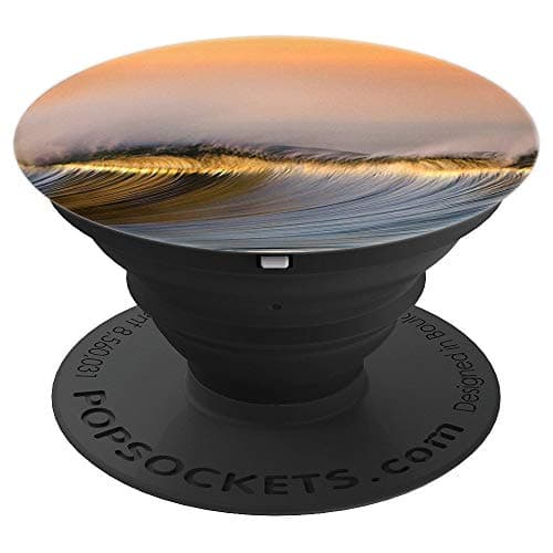 Pop Sockets Silver waves at dusk - PopSockets Grip and Stand for Phones and Tablets