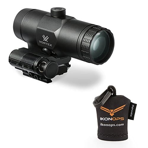 Vortex Optics VMX-3T MAGNIFIER with Flip Mount bundled with IkonOps Microfiber Lens Cloth