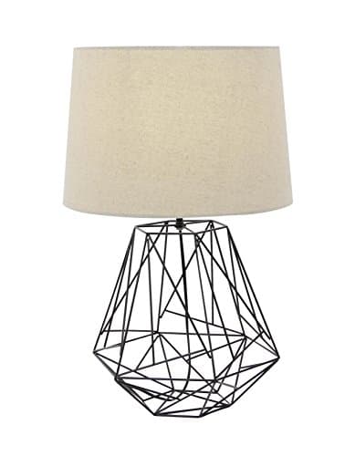 Metal Black Wire Table Lamp 25"H 58660