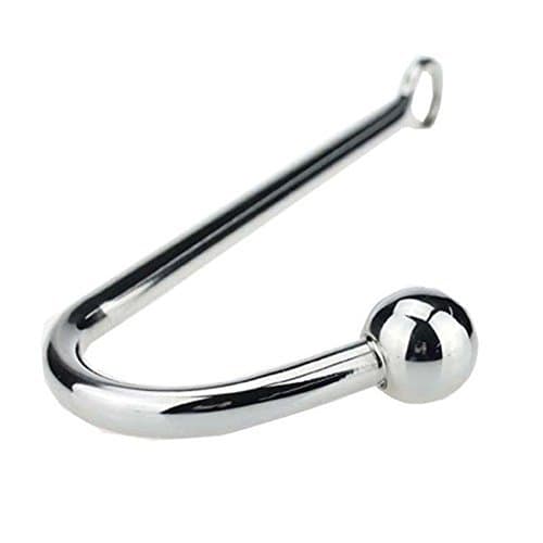 Multiple Use Stainless Hook Back Massage àn&àl Massage Toys for Male Female (Silver)