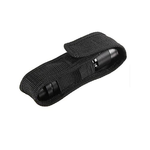 14cm Black Nylon Holder Case Belt Pouch for LED Flashlight Torch