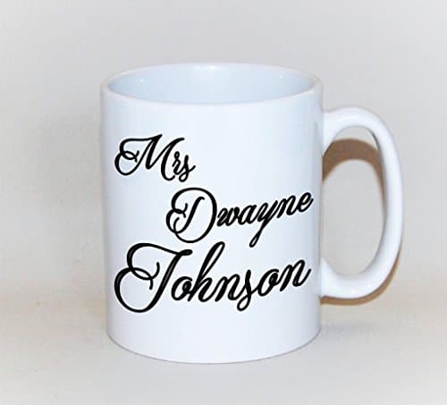 GANTEE - Mrs Dwayne Johnson mug gift for her Dwayne Johnson gift 18th birthday mug The Rock mug Gift for mum mug MUG 11oz