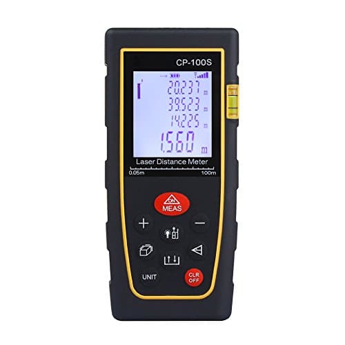 Awolf 100m/328ft Handheld Digital Laser Distance Meter Range Finder Measuring Device with LCD Backlit Display