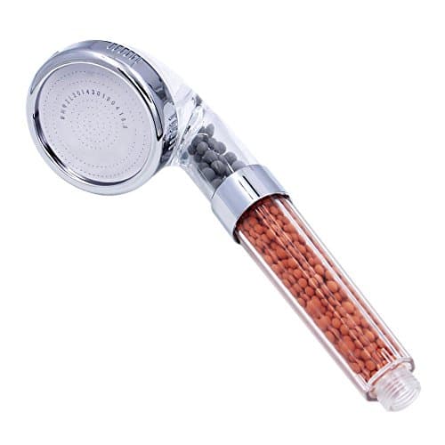 Detachable High Pressure Hand Held Shower Head Filter - Water Saving Ionic Beads Filtration for Dry Skin and Hair