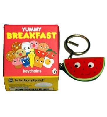 Kidrobot Yummy Breakfast Keychain - Happy Watermelon