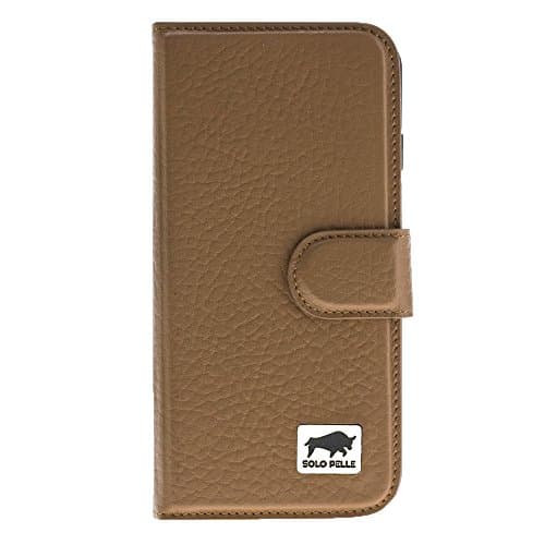 Solo Pelle iPhone 5 / 5S / SE removable leather case "Flex-Wallet" (2in1) incl. Card slots for the original iPhone 5 / 5S /SE in Floater Brown