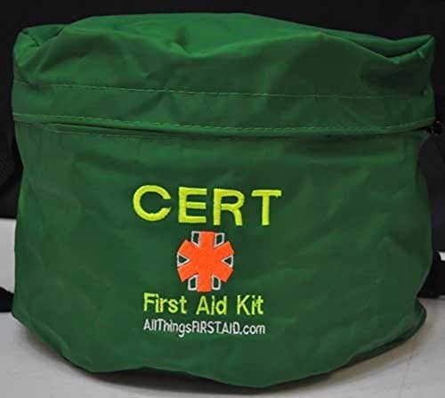 CERT Team Member First Aid Kit in Green Bag
